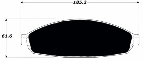 Porterfield Brake Pads for 2009 LINCOLN TOWN CAR