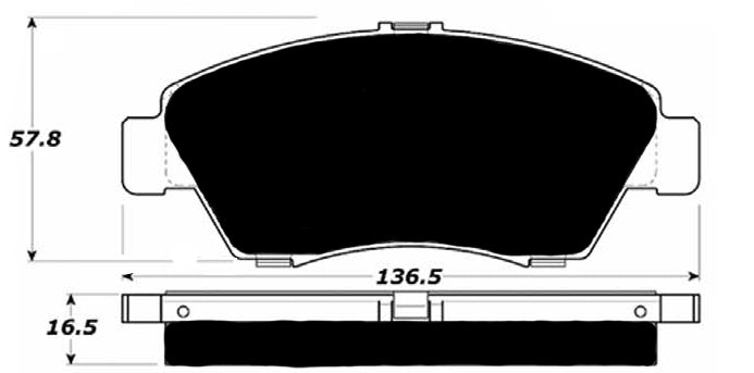Porterfield Brake Pads for 2006 HONDA CIVIC Sedan Hybrid