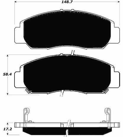 Porterfield Brake Pads for 2007 HONDA CIVIC Sedan GX