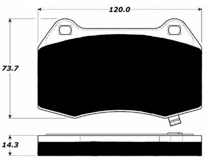Porterfield Brake Pads for 2003 INFINITI G35 Brembo Brakes