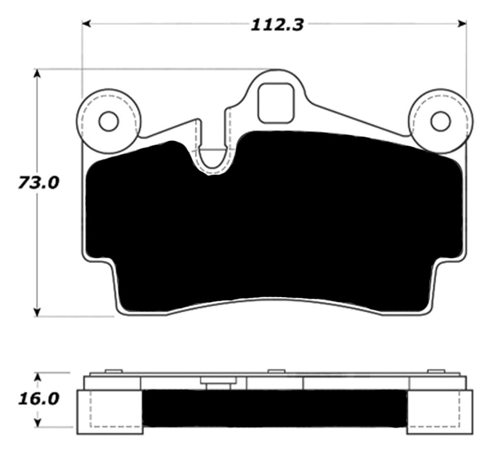 Porterfield Brake Pads for 2005 VOLKSWAGEN TOUAREG 330mm F/Discs