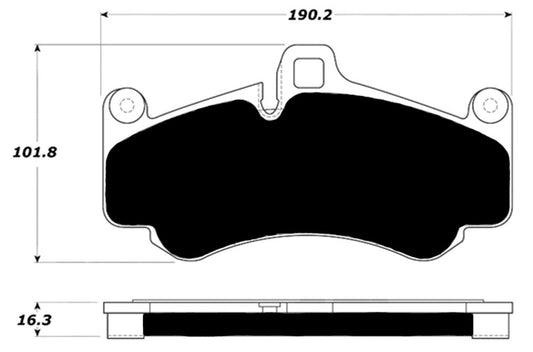 Porterfield Brake Pads for 2004 PORSCHE 911 GT3 w/Iron Discs