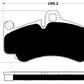 Porterfield Brake Pads for 2012 PORSCHE 911 Turbo w/Iron Discs