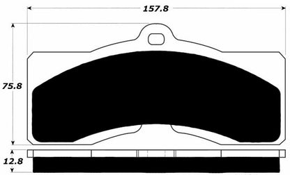 Porterfield Brake Pads for 1965 CHEVROLET CORVETTE Single Pin