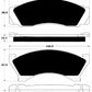 Porterfield Brake Pads for 1979 FORD GRANADA w/Rear Discs