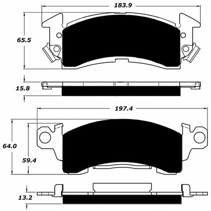 Porterfield Brake Pads for 1975 CHEVROLET NOVA