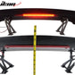 Universal 57in GT Trunk Spoiler & LED Brake Light Black ABS