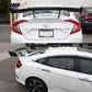 2016-2021 Honda Civic Sedan 57" Wide JDM Trunk Spoiler Carbon Fiber CF