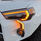 LED DRL Fog Light Fang Bezel Kit for 4Runner (2014-2024)