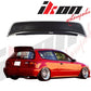 Fits 92-95 Civic 3Door BYS PU Front Bumper Lip Spoiler + Roof Spoiler