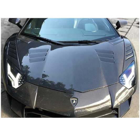 BKSS 750 Style Dry Carbon Fiber Hood Bonnet for Lamborghini Aventador