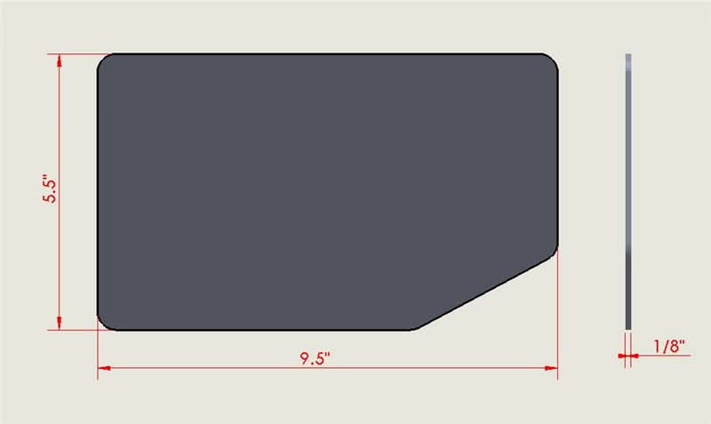 Universal V1 GT Carbon Fiber Rear Spoiler Wing Side Plate Add On