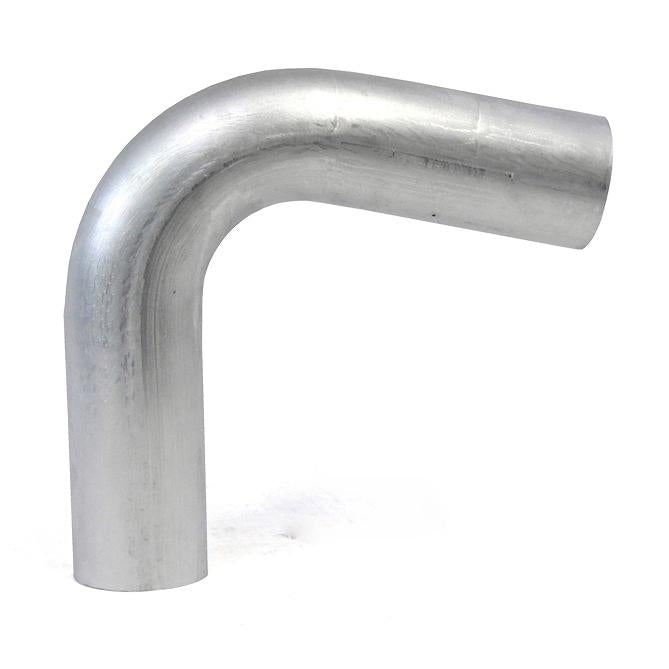 HPS Performance Products HPS 2-1/2" OD 110 Degree Bend 6061 Aluminum Elbow Pipe Tubing 16 Gauge w/ 4" CLR