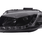 Audi A3 (8P 8PA) Black LED Headlights with Daytime Running Lights (2003-2007)