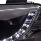 Audi A3 (8P 8PA) Black LED Headlights with Daytime Running Lights (2003-2007)