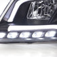 Audi A3 (8P 8PA) Black LED Headlights with Daytime Running Lights (2008-2012)