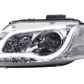 Audi A3 (8P 8PA) Chrome LED Headlights with Daytime Running Lights (2003-2008)