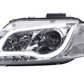 Audi A3 (8P 8PA) Chrome LED Headlights with Daytime Running Lights (2008-2012)