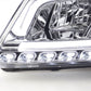 Audi A3 (8P 8PA) Chrome LED Headlights with Daytime Running Lights (2008-2012)