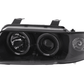 Audi A4 (B5 8D) Black Angel Eye Headlight Set (1995-1999)