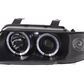 Audi A4 (B5 8D) Black Angel Eye Headlight Set (1995-1999)