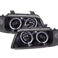 Audi A4 (B5 8D) Black Angel Eye Headlight Set (1995-1999)