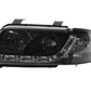 Audi A4 (B5 8D) Black LED Headlights with Daytime Running Lights (1999-2001)