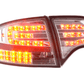Audi A4 (B7/8E) Sedan Chrome Clear LED Taillights Set (2004-2007)