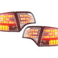 Audi A4 (B7/8E) Sedan Chrome Clear LED Taillights Set (2004-2007)