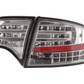 Audi A4 (B7/8E) Sedan Chrome Clear LED Taillights Set (2004-2007)