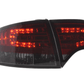 Audi A4 (B7/8E) Sedan Red Smoke LED Taillights Set (2004-2007)