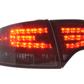 Audi A4 (B7/8E) Sedan Red Smoke LED Taillights Set (2004-2007)