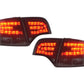 Audi A4 (B7/8E) Sedan Red Smoke LED Taillights Set (2004-2007)