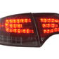 Audi A4 (B7/8E) Sedan Red Smoke LED Taillights Set w/ LED Indicators (2004-2007)