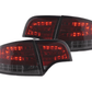 Audi A4 (B7/8E) Sedan Red Smoke LED Taillights Set w/ LED Indicators (2004-2007)