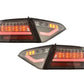 Audi A5 (B8 - 8T) Coupe Black Clear LED Bar Taillights (2007-2011)- For Halogen Models