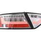 Audi A5 (B8 - 8T) Coupe Chrome Clear LED Bar Taillights (2007-2011)- For Halogen Models