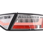 Audi A5 (B8 - 8T) Coupe Chrome Clear LED Bar Taillights (2007-2011)- For Halogen Models