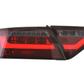Audi A5 (B8-8T) Coupe Red Smoke LED LightBar Taillights (2007-2011) - For Halogen Models