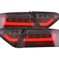 Audi A5 (B8-8T) Coupe Red Smoke LED LightBar Taillights (2007-2011) - For Halogen Models
