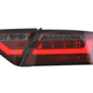 Audi A5 (B8-8T) Coupe Red Smoke LED LightBar Taillights (2007-2011) - For Halogen Models