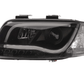 Audi A6 (C5 4B) Black LED Headlights with Daytime Running Lights (2001-2004)