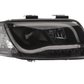 Audi A6 (C5 4B) Black LED Headlights with Daytime Running Lights (2001-2004)