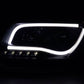 Audi A6 (C5 4B) Black LED Headlights with Daytime Running Lights (2001-2004)