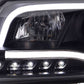 Audi A6 (C5 4B) Black LED Headlights with Daytime Running Lights (2001-2004)