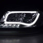 Audi A6 (C5 4B) Chrome LED Headlights with Daytime Running Lights (1997-2001) - With R87 approval