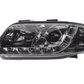 Audi A6 (C5 4B) Chrome LED Headlights with Daytime Running Lights (2001-2004)