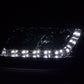 Audi A6 (C5 4B) Chrome LED Headlights with Daytime Running Lights (2001-2004)