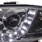 Audi A6 (C5 4B) Chrome LED Headlights with Daytime Running Lights (2001-2004)