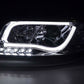 Audi A6 (C5 4B) Chrome LED Headlights with Daytime Running Lights (2001-2004) - With R87 approval